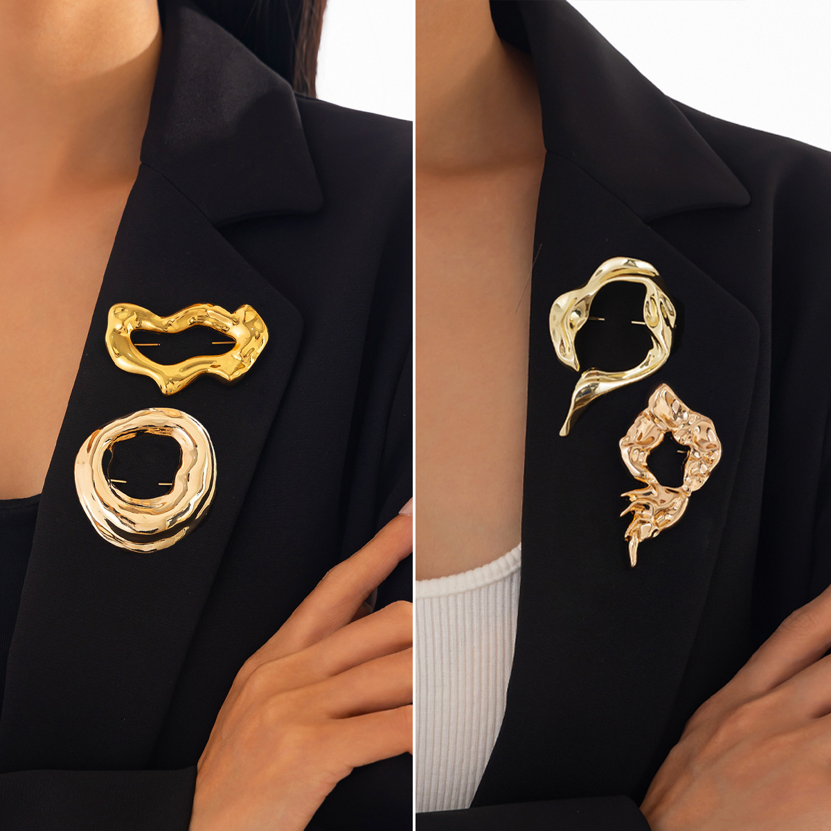 Women Accessories Jewelry - Novos Broches Irregulares da Moda para