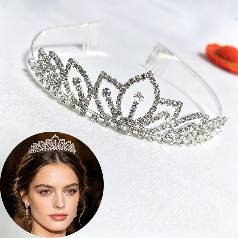 Women Accessories For Gift - Tiara de Noiva com Coroa de