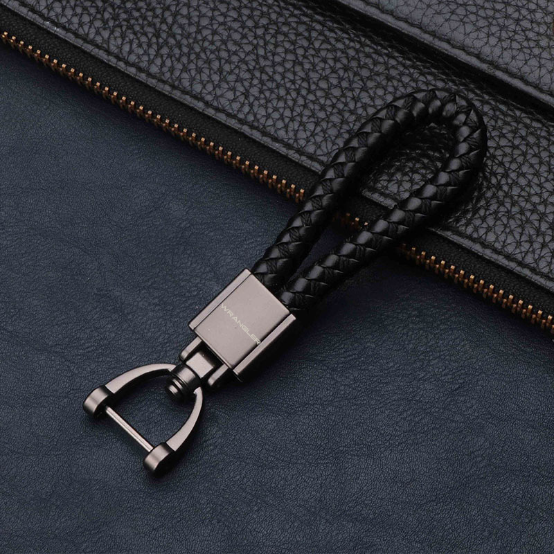 Women'S Jeep Accessories - Cordão de couro genuíno chaveiro masculino