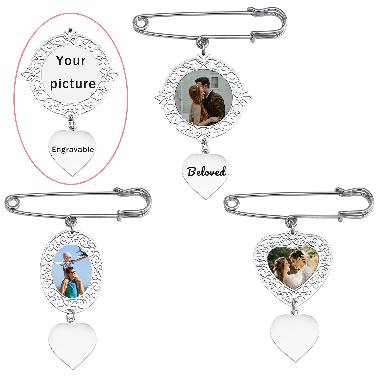 Women Accessories Images - Broches de crachá com imagem personalizada,