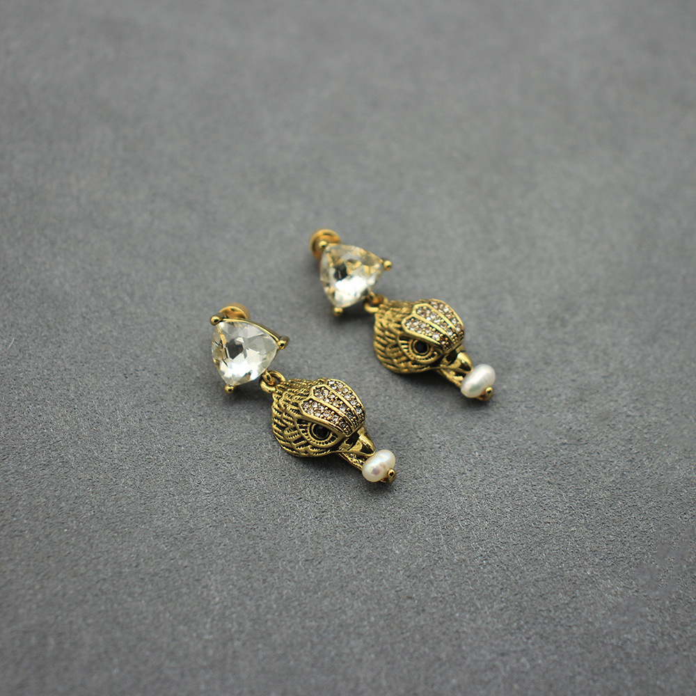Women'S Eagles Accessories - Brincos vintage de cabeça de águia,
