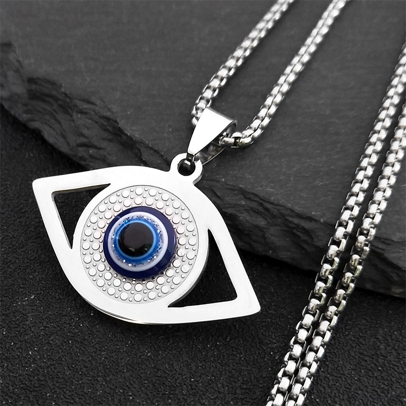 Evil Eye Bracelet - Colar Islâmico Hamsa Olho Grego Azul