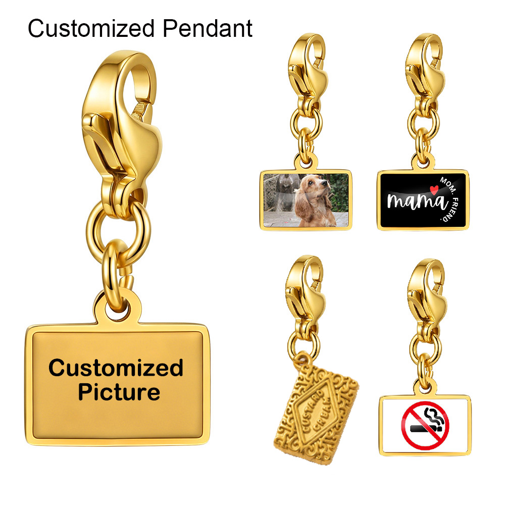 Women Accessories Images - Pingente Personalizado Fashion Square com Imagem,