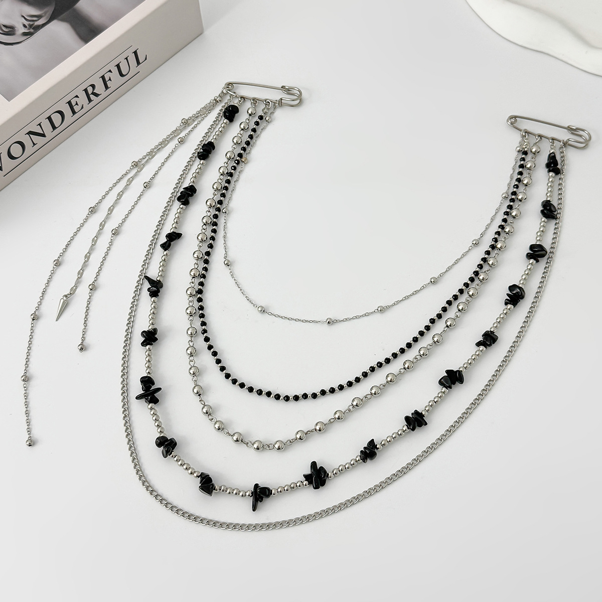 Broche Longo de Cristal Estilo - Women Accessories Jewelry avaliação e preço