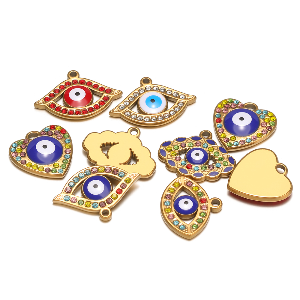 4 Peças de Pingentes Clássicos - Evil Eye Bracelet avaliação e preço