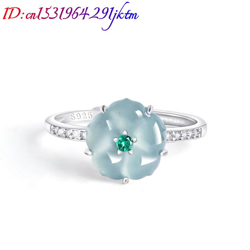 Anéis de Flor de Jadeíta Birma - Women Accessories For Gift avaliação e preço
