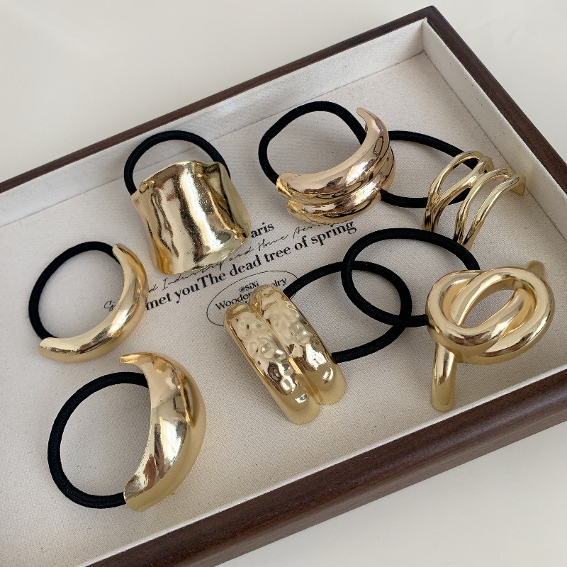 Elásticos de Cabelo Geométrico - Wrap Ring Gold avaliação e preço