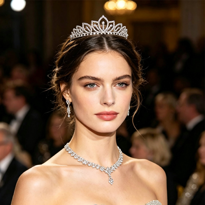 Tiara de Noiva com Coroa de St - Women Accessories For Gift avaliação e preço
