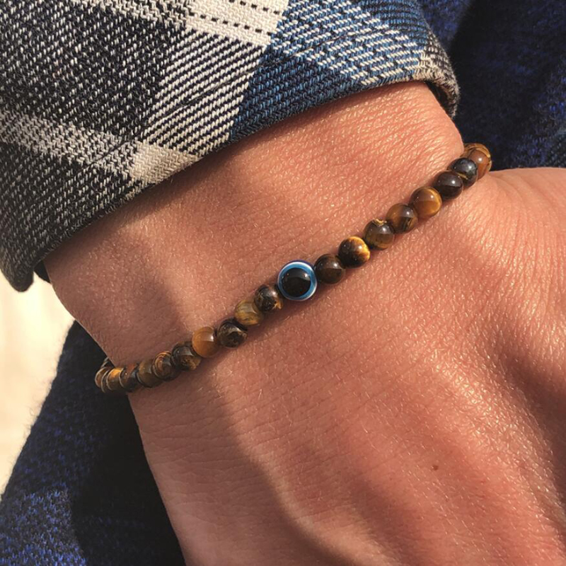 Pulseira minimalista de moto m - Evil Eye Bracelet avaliação e preço