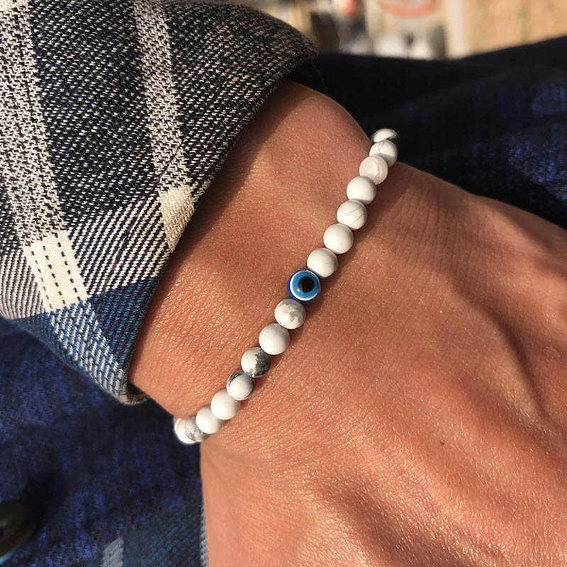Pulseira minimalista de moto m - Evil Eye Bracelet avaliação e preço