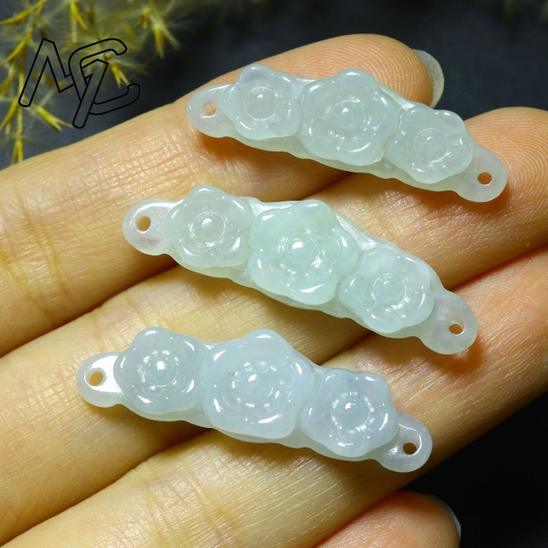 1 peça de Flor de Jadeíta Natu - Women Accessories Jewelry avaliação e preço
