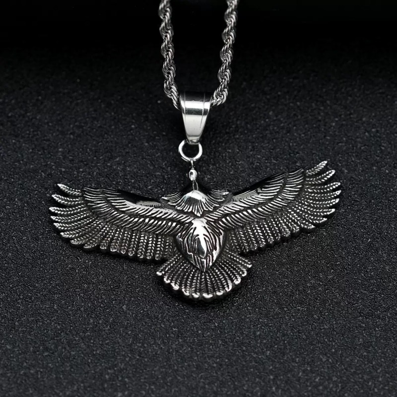 Moda águia pingente de prata 9 - Women'S Eagles Accessories avaliação e preço