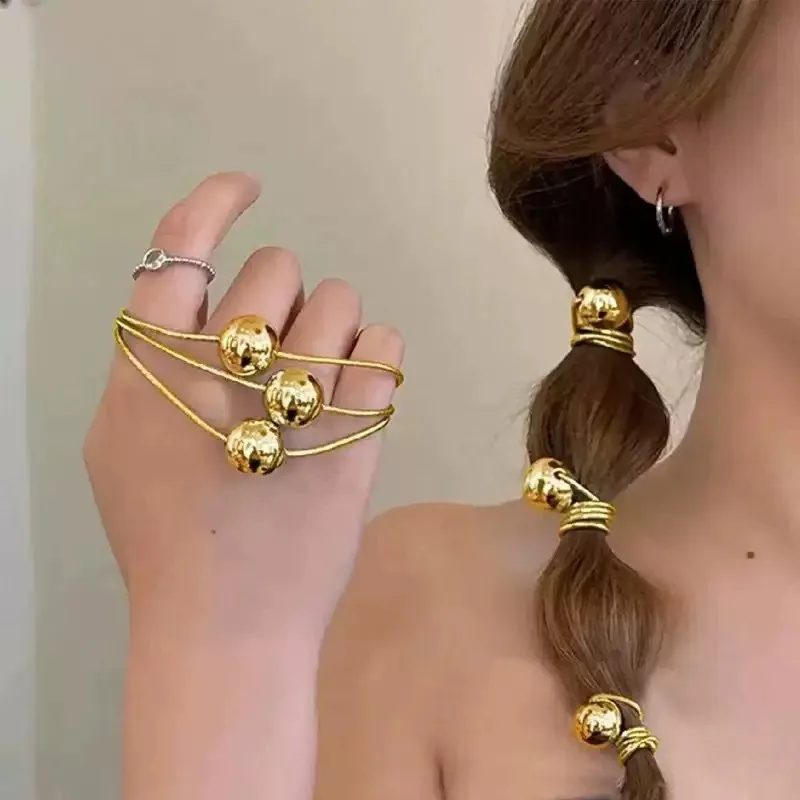 5/10PCS Elásticos de Cabelo Ge - Wrap Ring Gold avaliação e preço