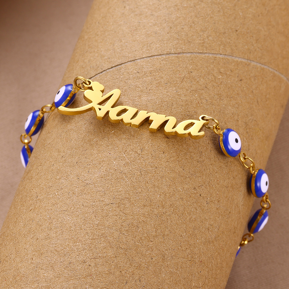 Pulseiras personalizadas com n - Evil Eye Bracelet avaliação e preço