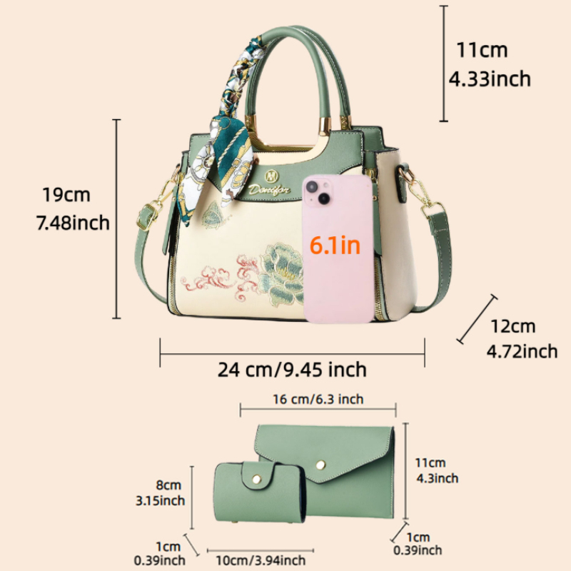 Conjunto de bolsas bordadas de - Women'S Accessories For Suit avaliação e preço
