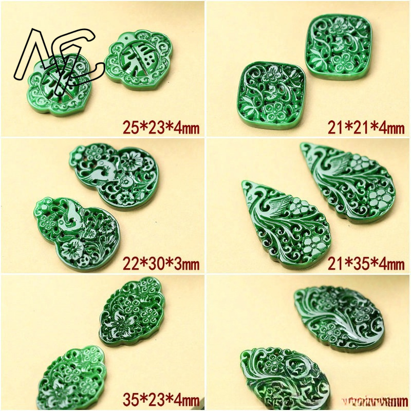 2 Peças DIY Esmeralda Verde Na - Women Accessories Jewelry avaliação e preço