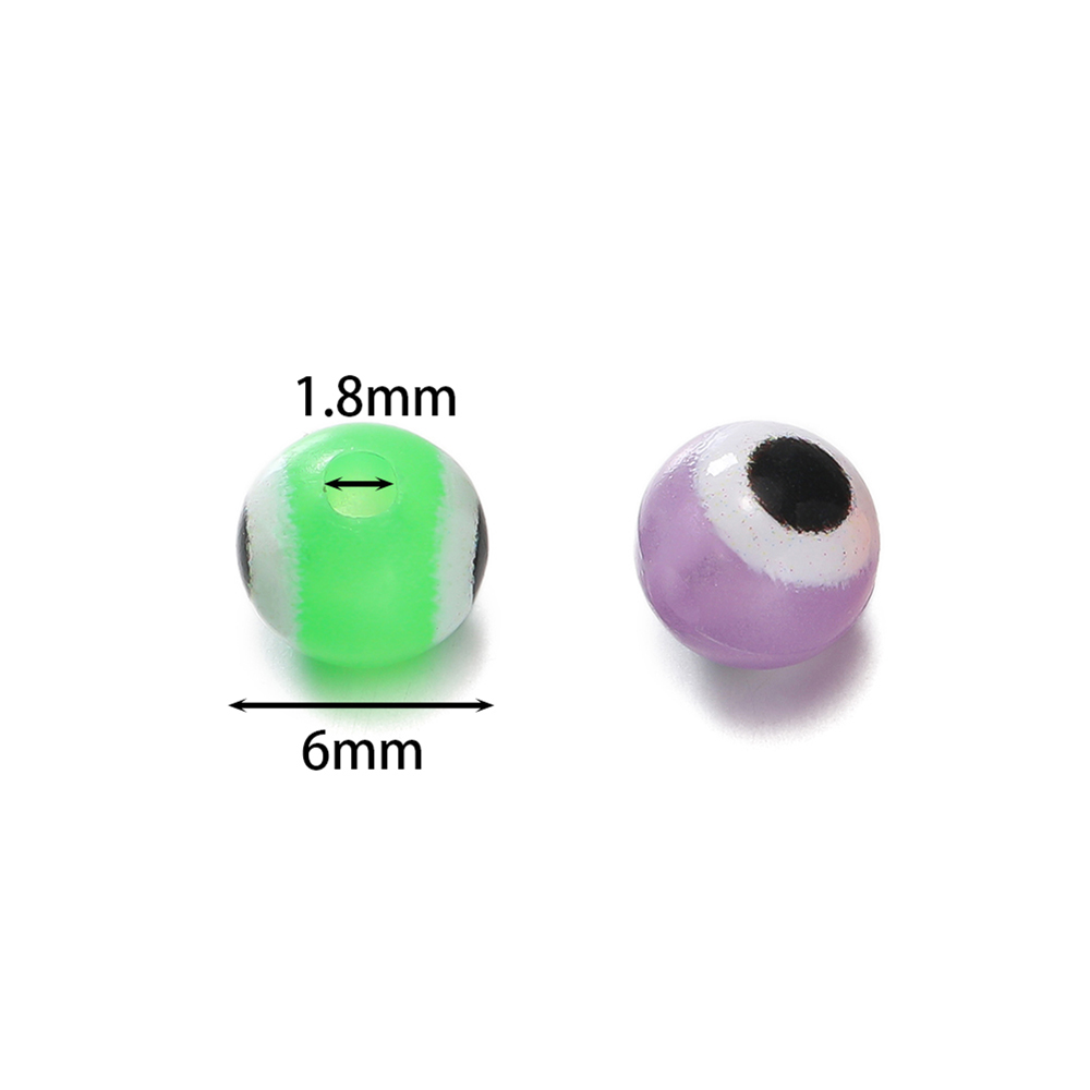 10 pçs/lote 6mm contas redonda - Evil Eye Bracelet avaliação e preço