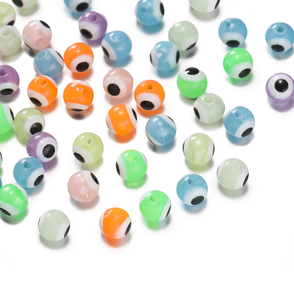 10 pçs/lote 6mm contas redonda - Evil Eye Bracelet avaliação e preço