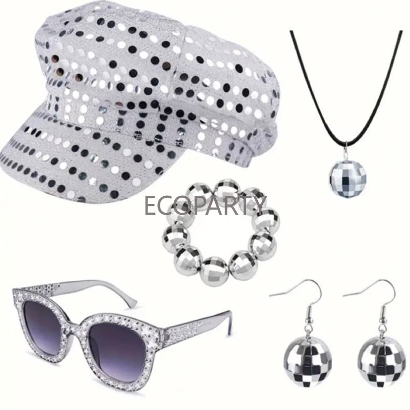 2024 3 pçs/5 pçs 70s disco tra - Women'S Accessories In The 70S avaliação e preço