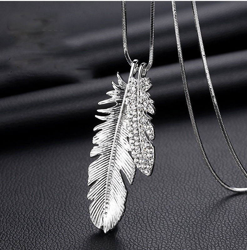 Mulheres pingente colares folh - Women Accessories Images avaliação e preço